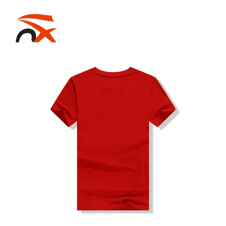 T-shirt blanc avec Logo personnalisé, en coton, rouge vert et autres