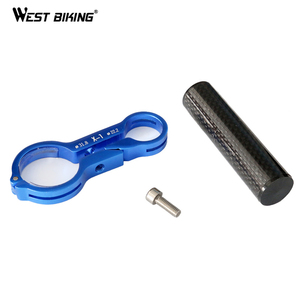 WEST BIKING-extensor de manillar de bicicleta, soporte de lámpara de aluminio y carbono para bicicleta de montaña, 31,8mm - Product Image 5