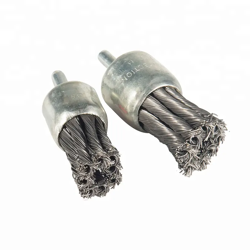 High Quality Twist Knot Steel Wire Stem-Mounted End Brush