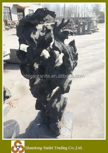 Decorações de jardim, pedras naturais de pedras negras para paisagem - Product Image 4