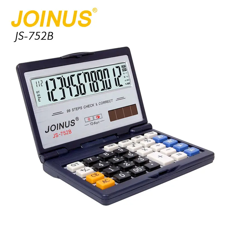 Barato al por mayor precio de fábrica de oficina papelería Herramientas 12 Digit Mini electrónico lindo plegable nuevo modelo calculadora
