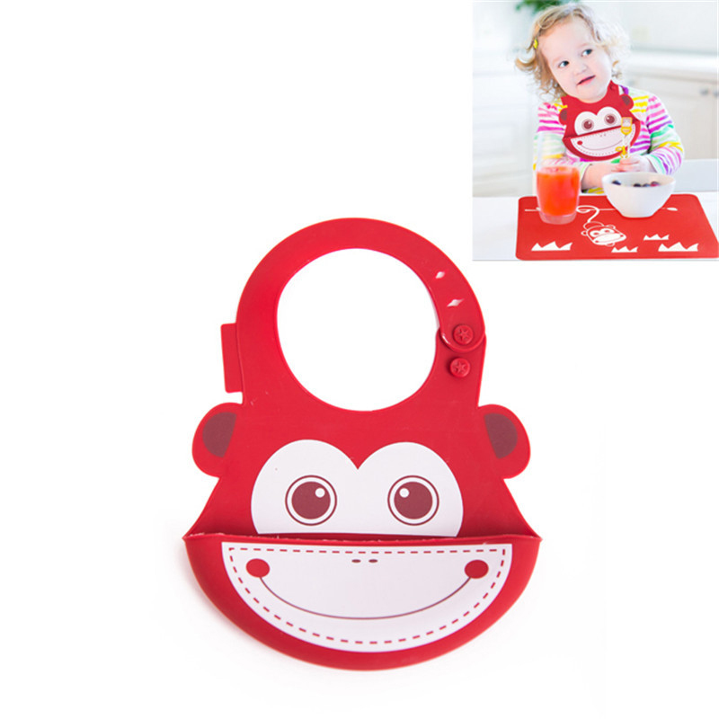 Мультфильм силиконовые детские нагрудники для еды и ребенок анти-грязный водонепроницаемый нагрудник placemat