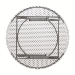 Mesa redonda plegable de plástico para exteriores, 8 personas, 10 sillas, mesas de fiesta, 5 pies, 180cm - Product Image 2