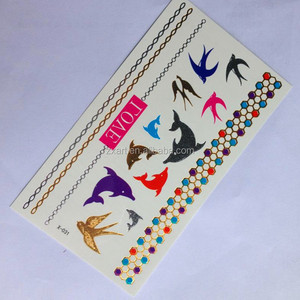 Beauté Autocollant Enfants Éléphant de Bande Dessinée Conception Temporaire <span class=keywords><strong>Tatouage</strong></span> - Product Image 3