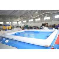 10*8M Vierkante Vorm Opblaasbare Zwembad Voor Outdoor Activiteit