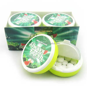 Bonbons à la menthe sans sucre, comprimés de bonbons durs, bonbons à la menthe xylitol pour une haleine fraîche dans une boîte en plastique - Product Image 3