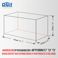 Máquina Manual para Envolver en Celofán ACW-88F con Rebobinador de Residuos para Envolver Cajas de Perfume, Cosméticos y Té con Película BOPP