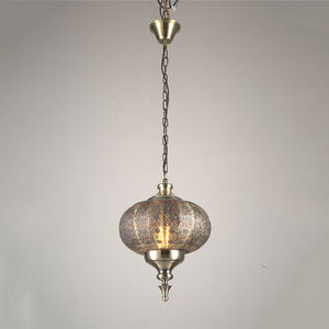Zhenguzhen — lampe suspendue <span class=keywords><strong>en</strong></span> Bronze au style marocain, luminaire décoratif d'intérieur, idéal pour un chantier de dubaï, vente <span class=keywords><strong>en</strong></span> gros - Product Image 4