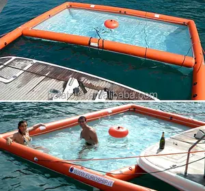 thuyền inflatable bơi Suppliers-Hola Quảng Trường Inflatable Thuyền Nổi Hồ Bơi/Hồ Bơi Bơi Ngoài Trời