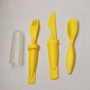 Ensemble de <span class=keywords><strong>couverts</strong></span> en plastique PP <span class=keywords><strong>3</strong></span> en 1 personnalisés en gros pour la promotion - Product Image 3