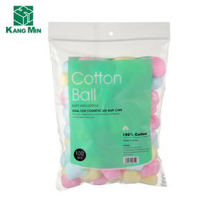 100% Bola Katun Sintetis Alkohol Medis Kapas Murni Merah Muda untuk Perawatan Kesehatan Pribadi - Product Image 2