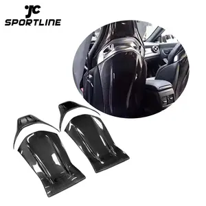 De fibra de carbono asiento Trim cubre para BENZ CLA45 A45 W205 C63 4 unid/set