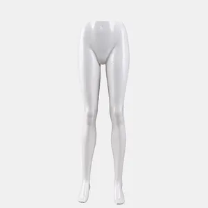 栩栩如生的白色玻璃纤维性感曲线内衣内衣店半下半身展示形式女性腿部人体模特