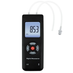 HOMME-45 Professionnel Numérique Manomètre +/-13.78kPa +/-2PSI Adapté pour 1-1 tuyaux de Ventilation, Système De Climatisation 11 unités - Product Image 1