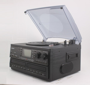 Giradischi <span class=keywords><strong>Vintage</strong></span> con Doppio Lettore CD, Giradischi con Lettore Cassette e USB - Product Image 5
