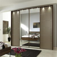 Portes miroir coulissantes de bonne qualité, 1 pièce, pour chambre à coucher