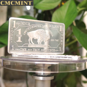 Новый стиль, 1 унция, 999 Чистая Алюминиевая балка буйвола, для продажи, B62B - Product Image 5