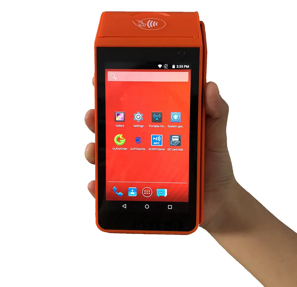 Free SDK Android 7 Smart Handheld Terminal Android POS System с принтером с поддержкой облачной печати