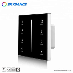 Skydance T11-1 4 khu mờ RF không dây bảng điều khiển Điều khiển từ xa + DMX cảm ứng Master Bảng điều chỉnh mờ - Product Image 5