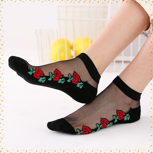 <span class=keywords><strong>Calcetines</strong></span> tobilleros de seda de nailon para mujer <span class=keywords><strong>transparentes</strong></span> de gran oferta para mujer - Product Image 4