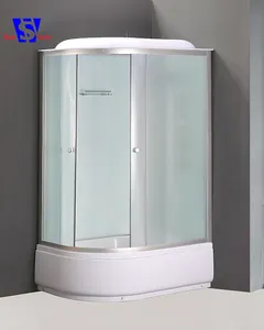 ABS 4mm avant blanc en verre trempé salle de douche cabine