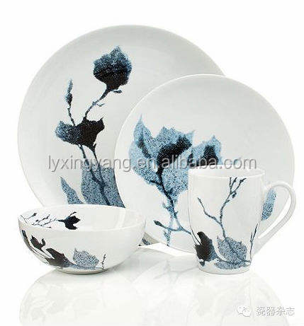 Vajilla china antigua de cerámica, juego de vajilla de porcelana