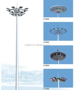 15m 20m 25m 30m 35m 40m LED Ad Alta Mast Palo di Illuminazione Con Rasing e abbassamento del Sistema