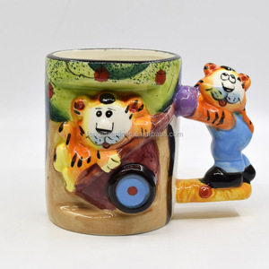 Promocional personalizado <span class=keywords><strong>animal</strong></span> lindo diseños 3d de cerámica taza de viaje - Product Image 1