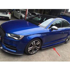 Kit Minigonne Laterali in Fibra di Carbonio per Audi <span class=keywords><strong>A3</strong></span> Sline S3 Berlina 4 Porte (Non <span class=keywords><strong>A3</strong></span> Standard) <span class=keywords><strong>2014</strong></span>-2018 - Accessori Car Styling - Product Image 3