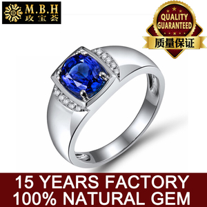Offre Spéciale tendance <span class=keywords><strong>bague</strong></span> fine 1.05ct naturel pierres précieuses bleu tanzanite <span class=keywords><strong>bague</strong></span> pour femmes <span class=keywords><strong>18</strong></span> k <span class=keywords><strong>or</strong></span> bijoux - Product Image 3