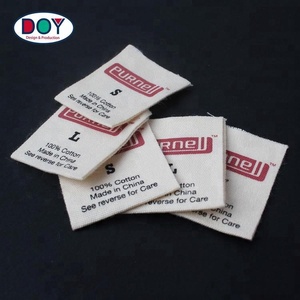 Etiquetas de Cuidado y Tallas Personalizadas con Logotipo de Marca, Impresas en Serigrafía, 100% Algodón, para Blusas - Product Image 4