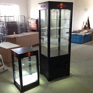 Optical shop floor standing eyewear sunglasses display cabinet with led light