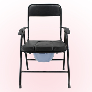 Chaise de toilette en acier, fournitures de thérapie, de rééducation, <span class=keywords><strong>avec</strong></span> accoudoir <span class=keywords><strong>pour</strong></span> <span class=keywords><strong>personnes</strong></span> handicapés, <span class=keywords><strong>personnes</strong></span> <span class=keywords><strong>âgées</strong></span> et hommes - Product Image 1
