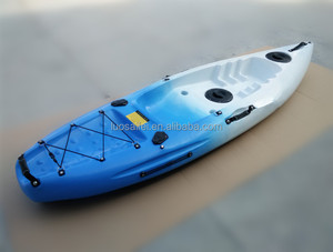 2018 Chine OEM gros clair vente chaude LDPE seul petit sit on top pas cher <span class=keywords><strong>ocean</strong></span> <span class=keywords><strong>Kayak</strong></span> avec paddle - Product Image 3