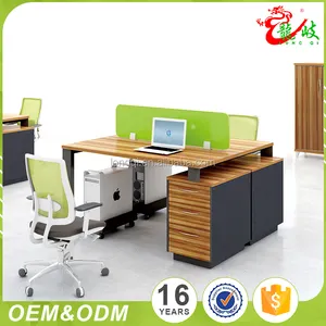 Pabrik produk baru sistem partisi furniture 2 kursi kantor meja kantor pembagi kantor workstation