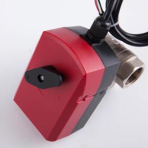 1/2 "3/4" 1 "1 1/4" automático 3 vías 230 V 24 V AC DC motorizado Agua válvula de bola de latón eléctrica - Product Image 4