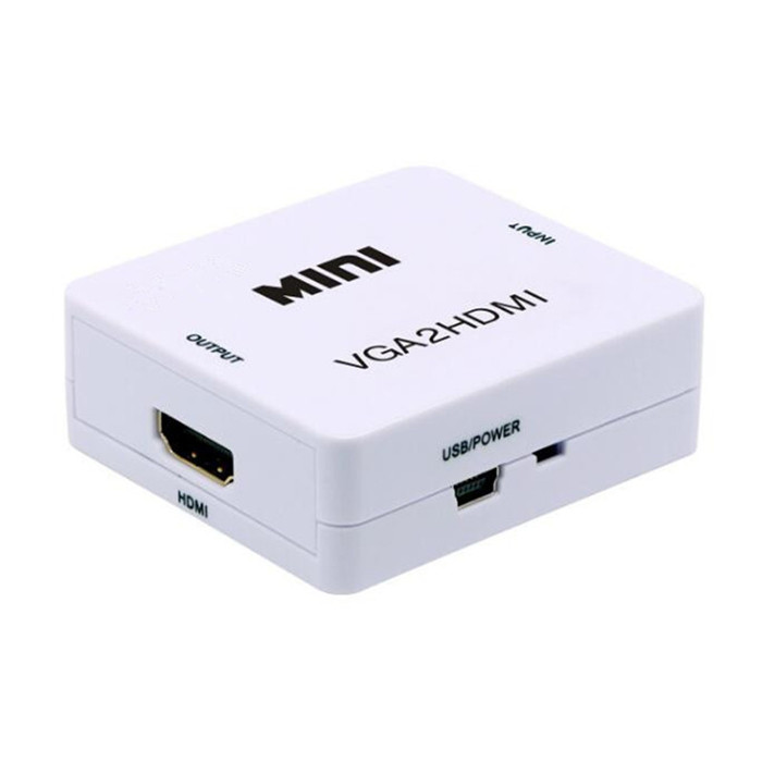 Преобразователь vga в hdmi mini vga2hdmi для ПК ноутбука с аудио