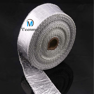 Yüksek sıcaklığa dayanıklı gümüş alüminyum folyo fiberglas bant egzoz <span class=keywords><strong>Wrap</strong></span> bant - Product Image 4