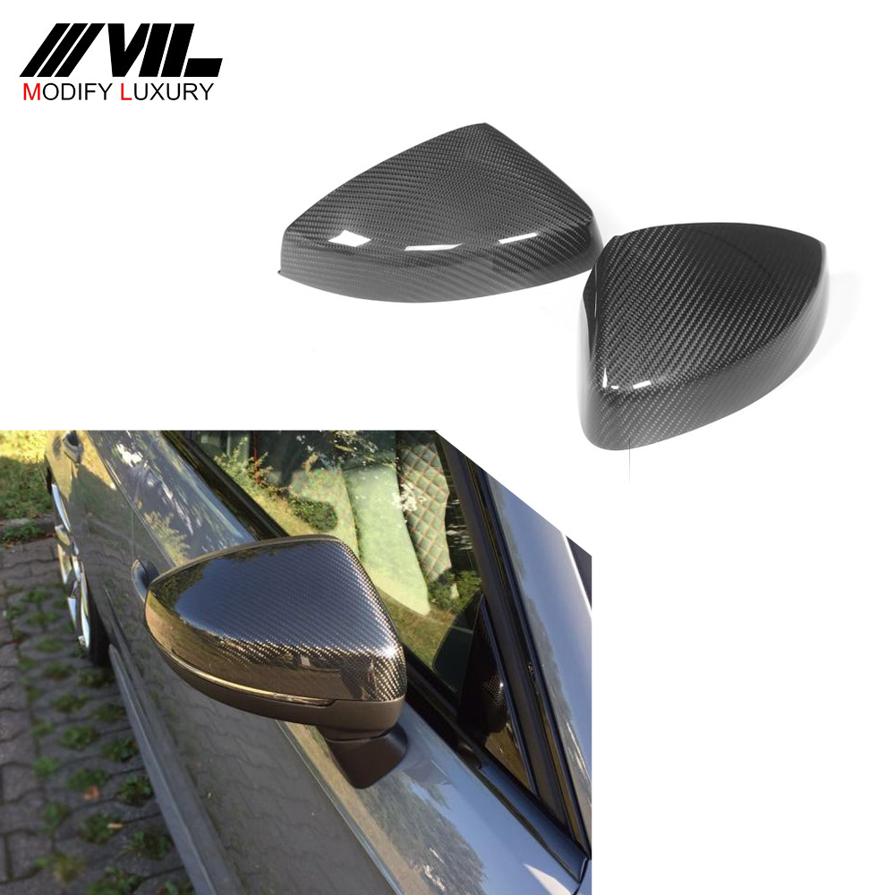 A3 S3 8V гоночная Автомобильная Замена карбоновая дверь задняя зеркальная Крышка для Audi 14-16 без боковой помощи