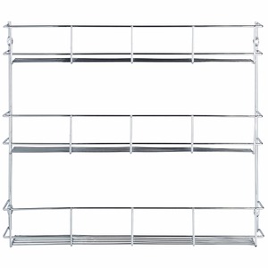 Organiseur de cuisine rond, étagère murale large en Chrome pour la maison, fil métallique, pot d'exposition, support à épices - Product Image 2
