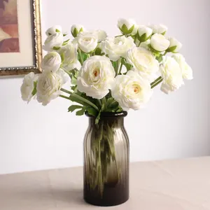 60cm/23inch hot sale artificial camellias flowers silk flower for home wedding decoration