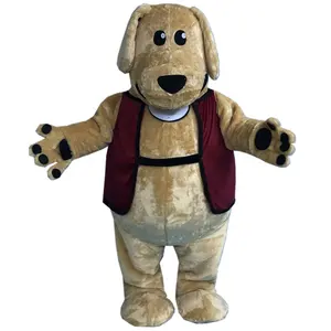 HOLA brown dog mascot costumes/Cosplay custom fur mascot costume for sale