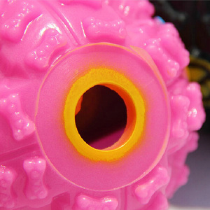 Palla Squeaky per Cani in Plastica e Gomma Ecologica, Giocattolo per Allenamento IQ, Masticazione Dentale, Alimentazione Lenta, Elimina la Noia - Product Image 6