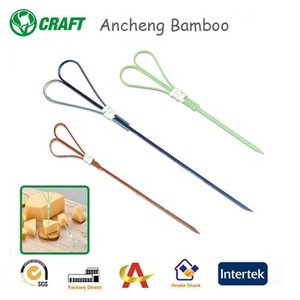 Articles de fête de Couleur Bambou Brochettes avec Noeud/Anneau/Coeur Piques - Product Image 5