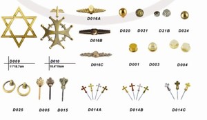 Decoraciones de metal ( zamak ) para <span class=keywords><strong>el</strong></span> ataúd ( crucifijos, estrella de <span class=keywords><strong>David</strong></span>, tornillos decorativos, etc. ) - Product Image 1