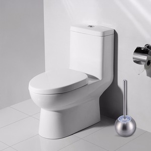 Ensemble de brosse de toilette moderne en acier inoxydable brossé avec support en plastique pour nettoyage de salle de bain, fourni par <span class=keywords><strong>HF</strong></span> Factory - Product Image 6