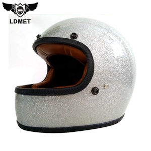 Precio bajo de alta calidad seguridad de genial de la cara llena de la motocicleta bicicleta retro casco - Product Image 5