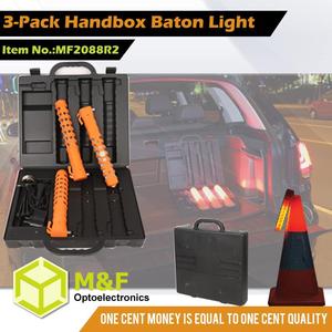 3-Paquete de batería recargable de seguridad vial señal de tráfico luz de advertencia de tráfico luz led de luz de tráfico - Product Image 5