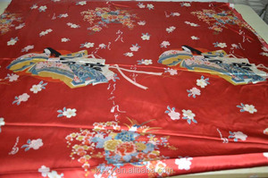 <span class=keywords><strong>Tissu</strong></span> en satin de soie imprimé à 100 % <span class=keywords><strong>pour</strong></span> <span class=keywords><strong>kimono</strong></span>, rideau de mariage et robe - Matériel textile d'ameublement respirant et écologique - Product Image 5