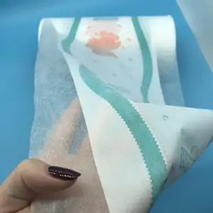Prodotti per l'igiene materia prima pellicola PE traspirante tessuto non tessuto laminato pellicola per pannolini per bambini in PE laminato